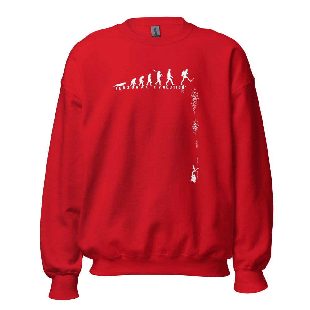 Sweat unisexe acier MacJos Évolution du plongeur
