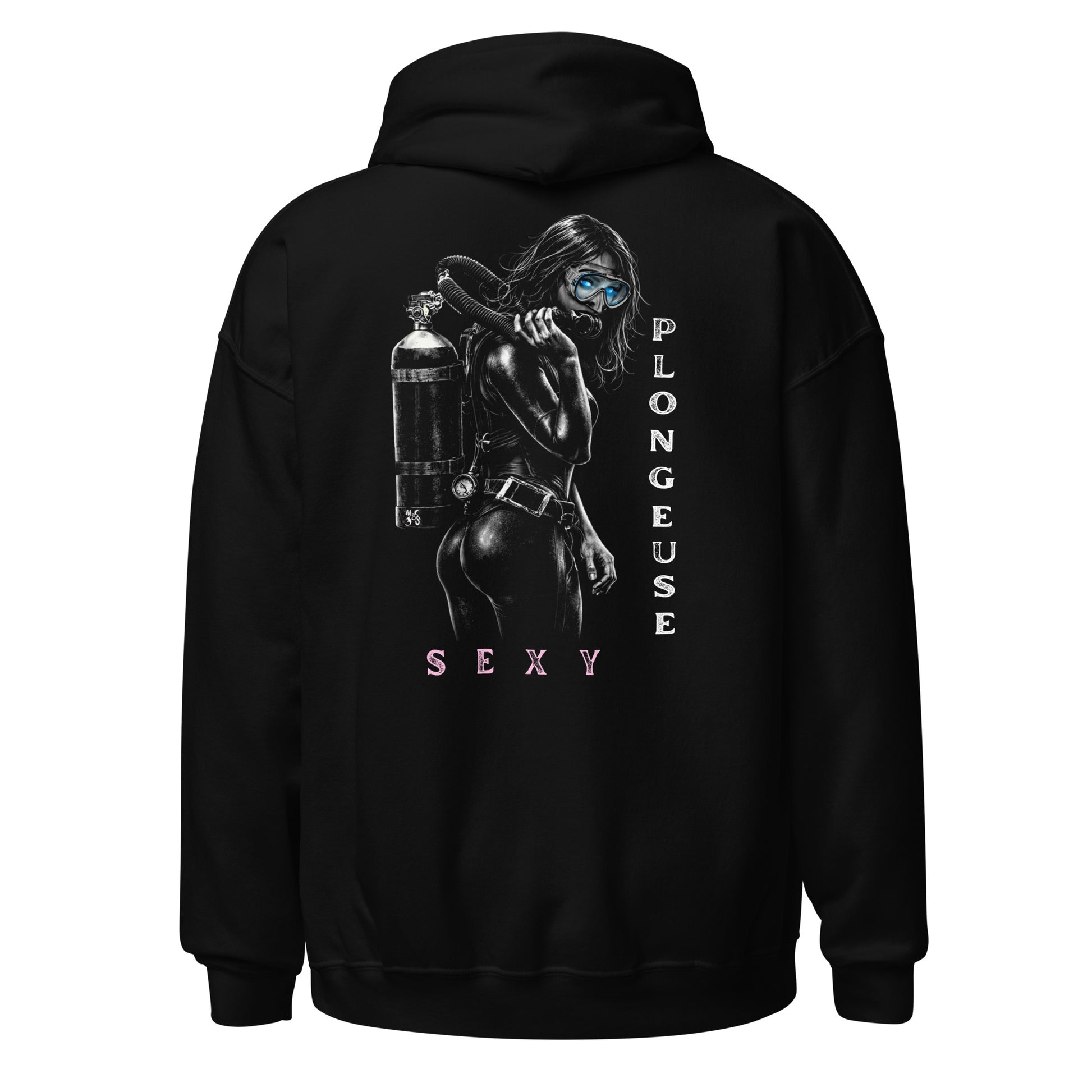 Sweat capuche plongée MacJos Sexy plongeuse