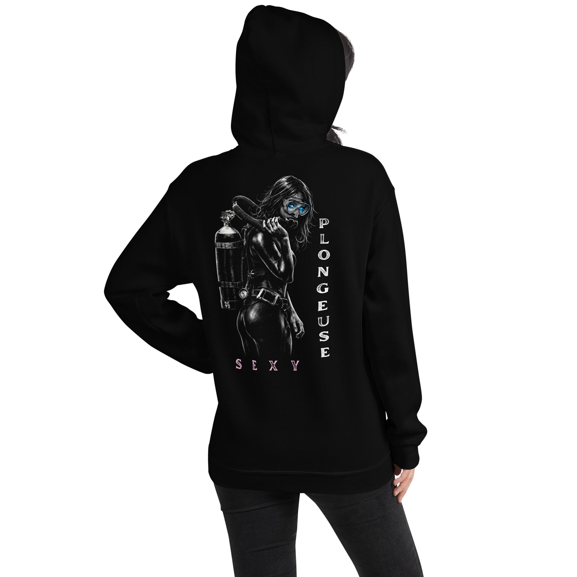 Sweat capuche plongée MacJos Sexy plongeuse