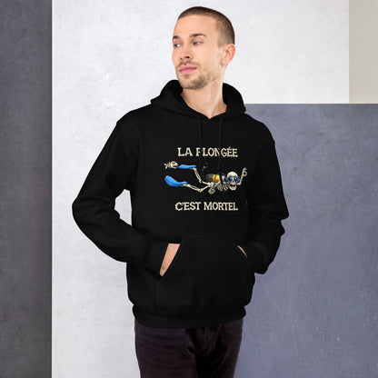sweat capuche plongée Humour plongeur MacJos – La plongée, c’est mortel