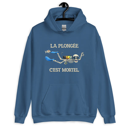 sweat capuche plongée Humour plongeur MacJos – La plongée, c’est mortel