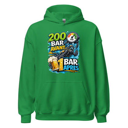 Sweat à capuche plongee MacJos, 200 Bar Avant, 1 Bar Après : Le Débrief du Plongeur 