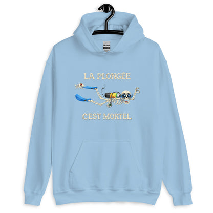sweat capuche plongée Humour plongeur MacJos – La plongée, c’est mortel