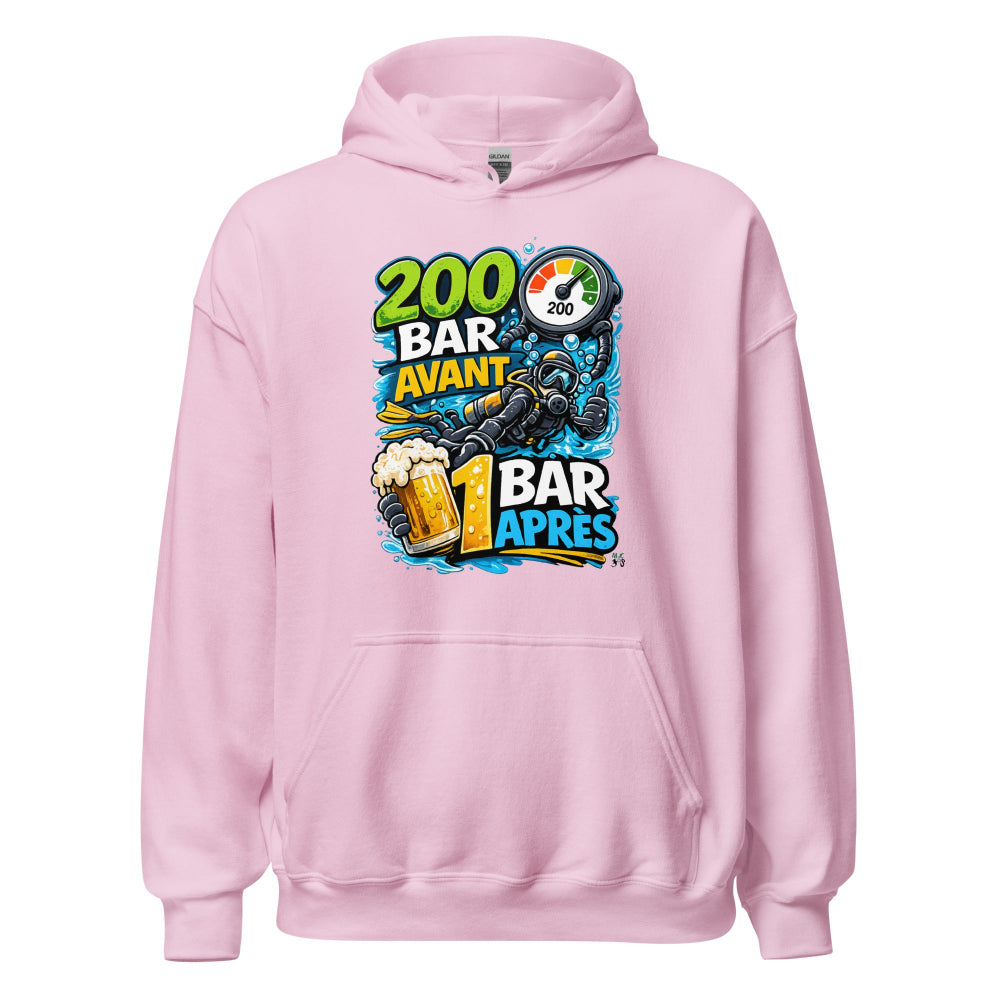 Sweat à capuche plongee MacJos, 200 Bar Avant, 1 Bar Après : Le Débrief du Plongeur 