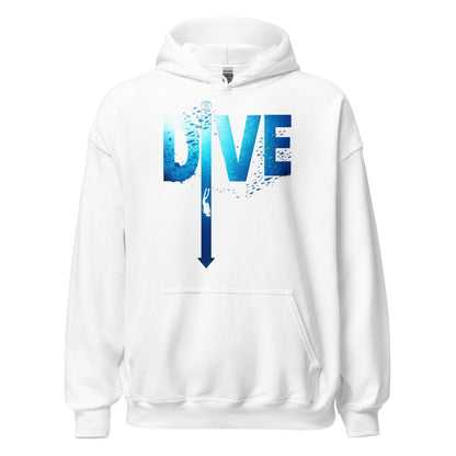 Sweat à capuche de plongée MacJos DIVE Flèche - plongée dans le bleu