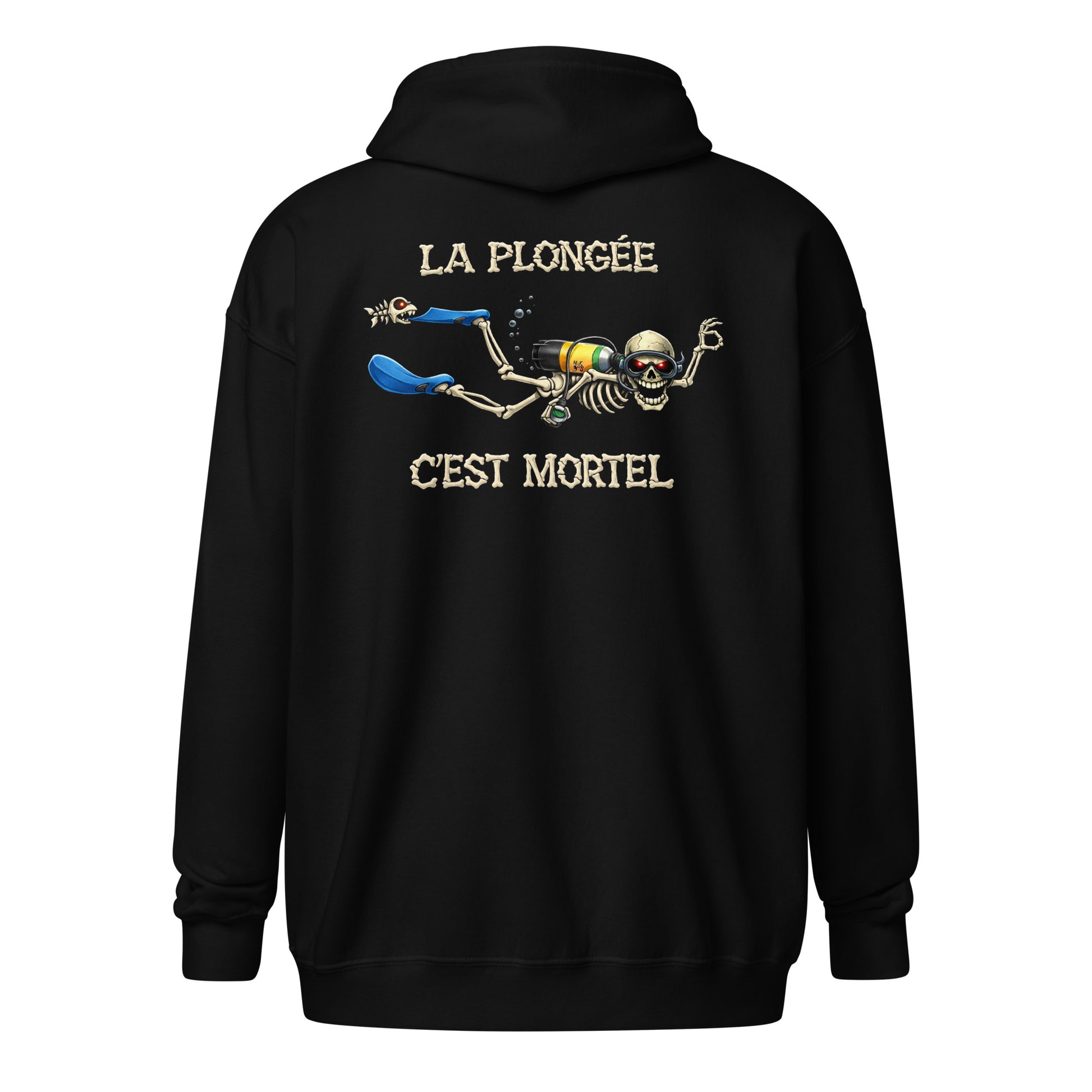 sweat capuche plongée Halloween plongeur MacJos – La plongée, c’est mortel