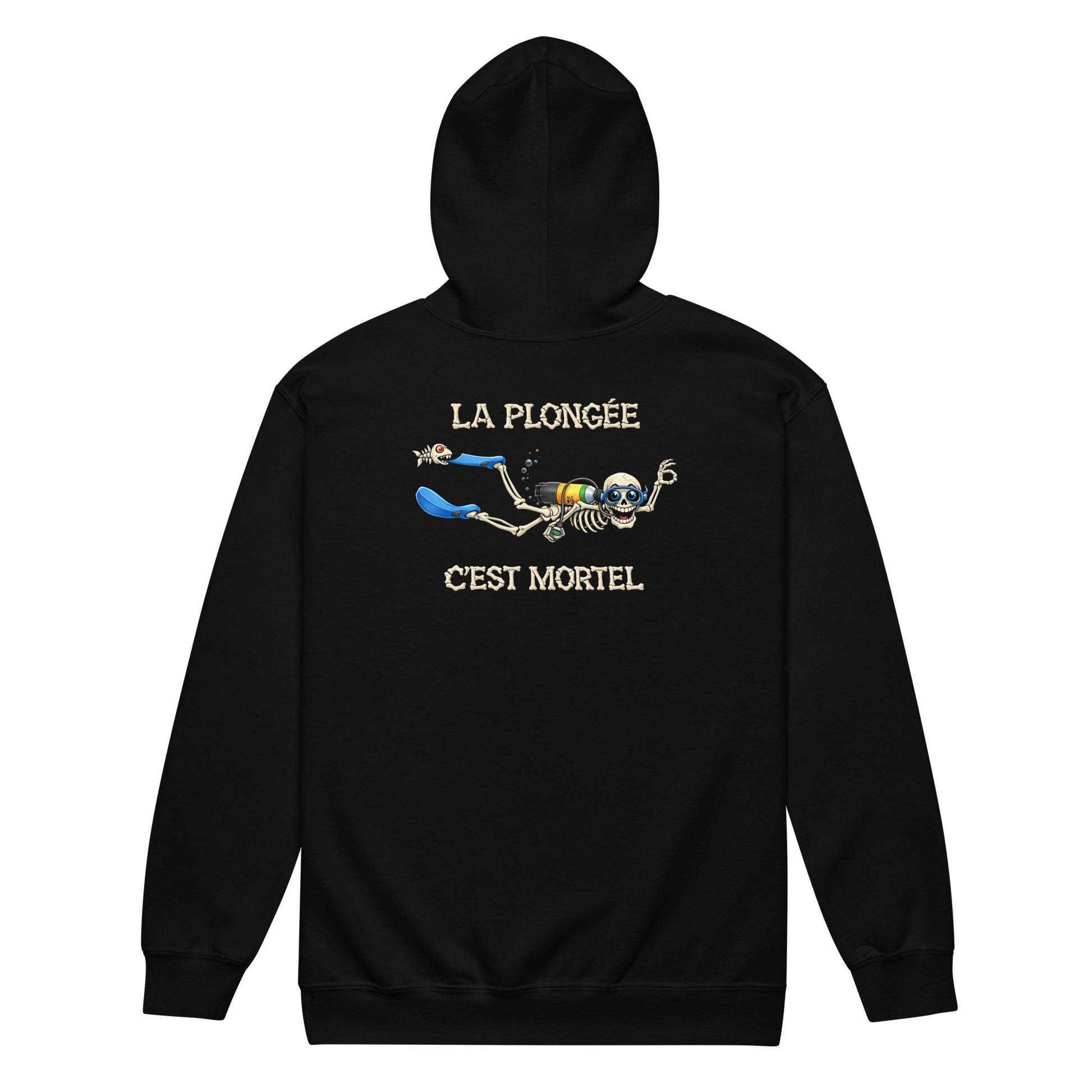 sweat capuche plongée Humour plongeur MacJos – La plongée, c’est mortel