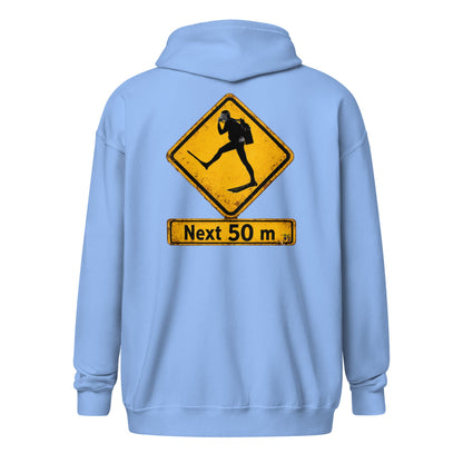 Sweat à capuche zip MacJos Panneau australien vintage Passage de Plongeur