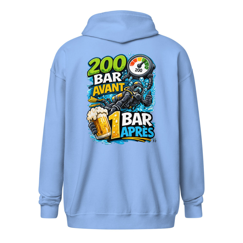 Sweat à capuche plongee MacJos, 200 Bar Avant, 1 Bar Après : Le Débrief du Plongeur 