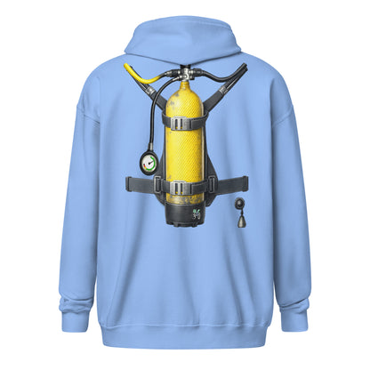 Veste zip plongée trompe-l’œil bouteille dans le dos | MacJos