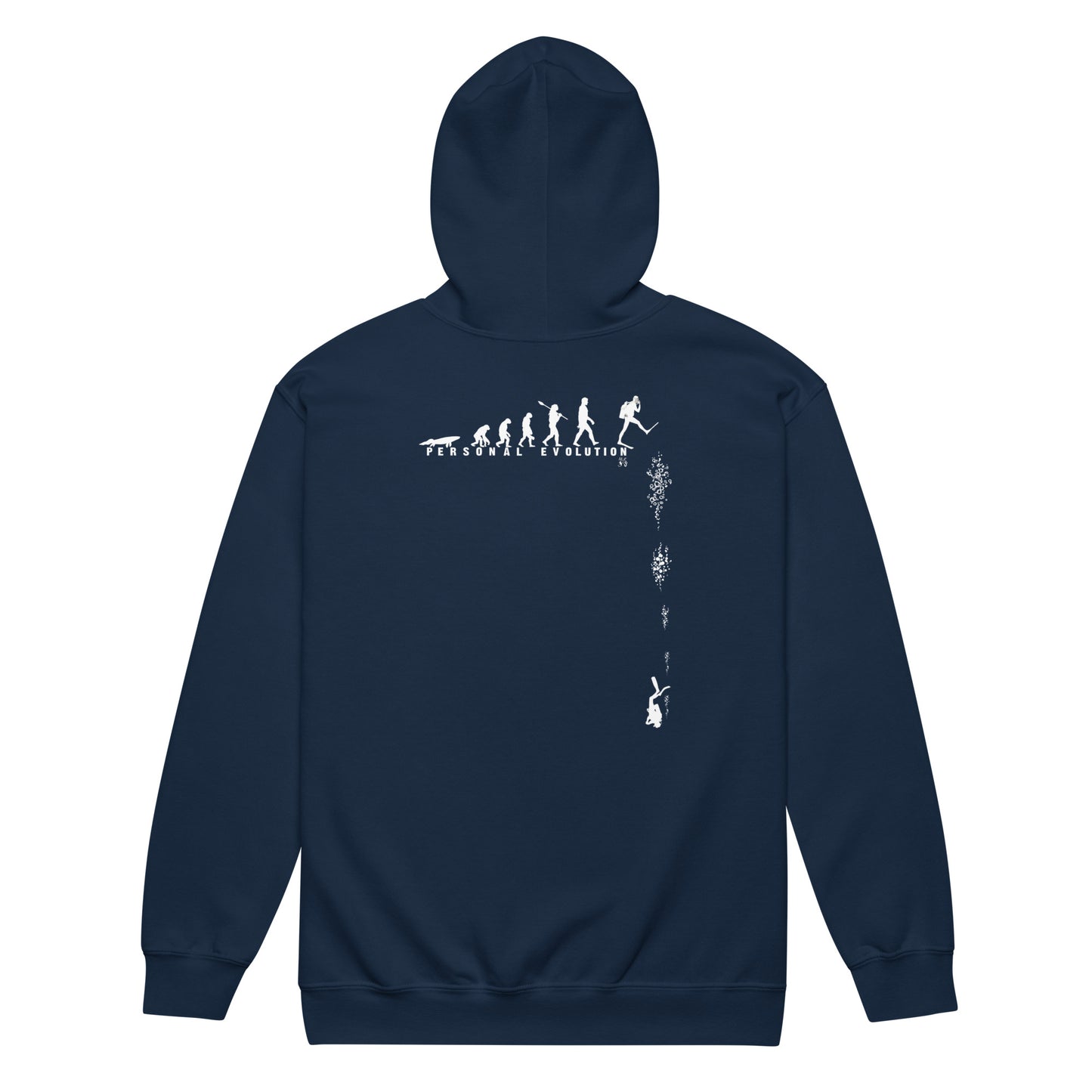 Sweat à capuche MacJos Évolution du plongeur