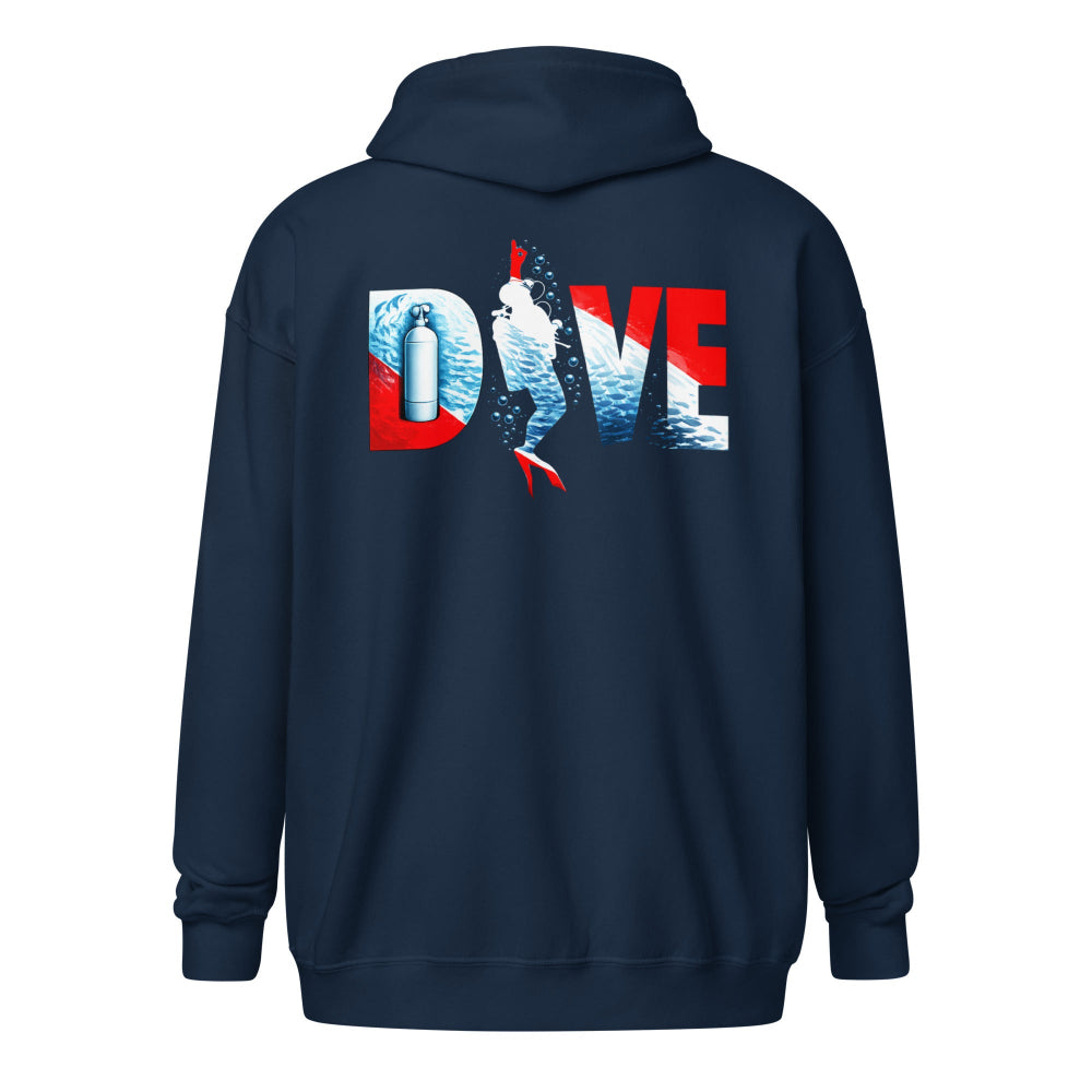 Sweat  à capuche zip plongée sous marine DIVE Alpha MacJos