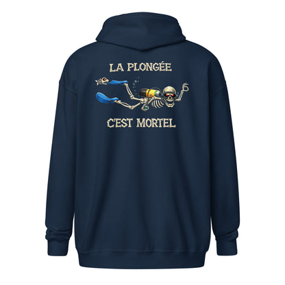 sweat capuche plongée Halloween plongeur MacJos – La plongée, c’est mortel