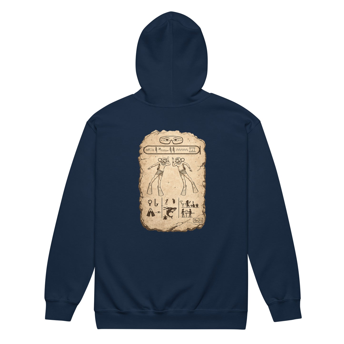 veste plongée Égypte antique | Hiéroglyphes - MacJos 