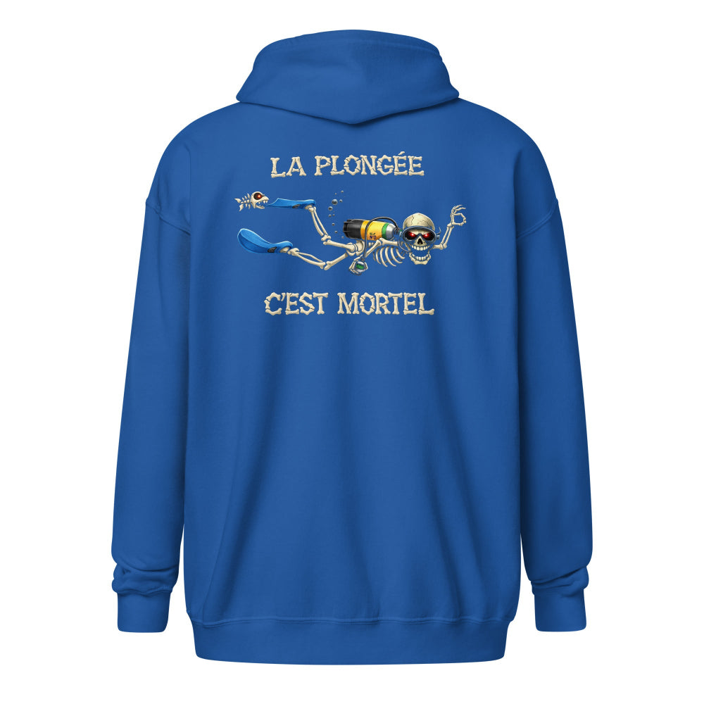 sweat capuche plongée Halloween plongeur MacJos – La plongée, c’est mortel