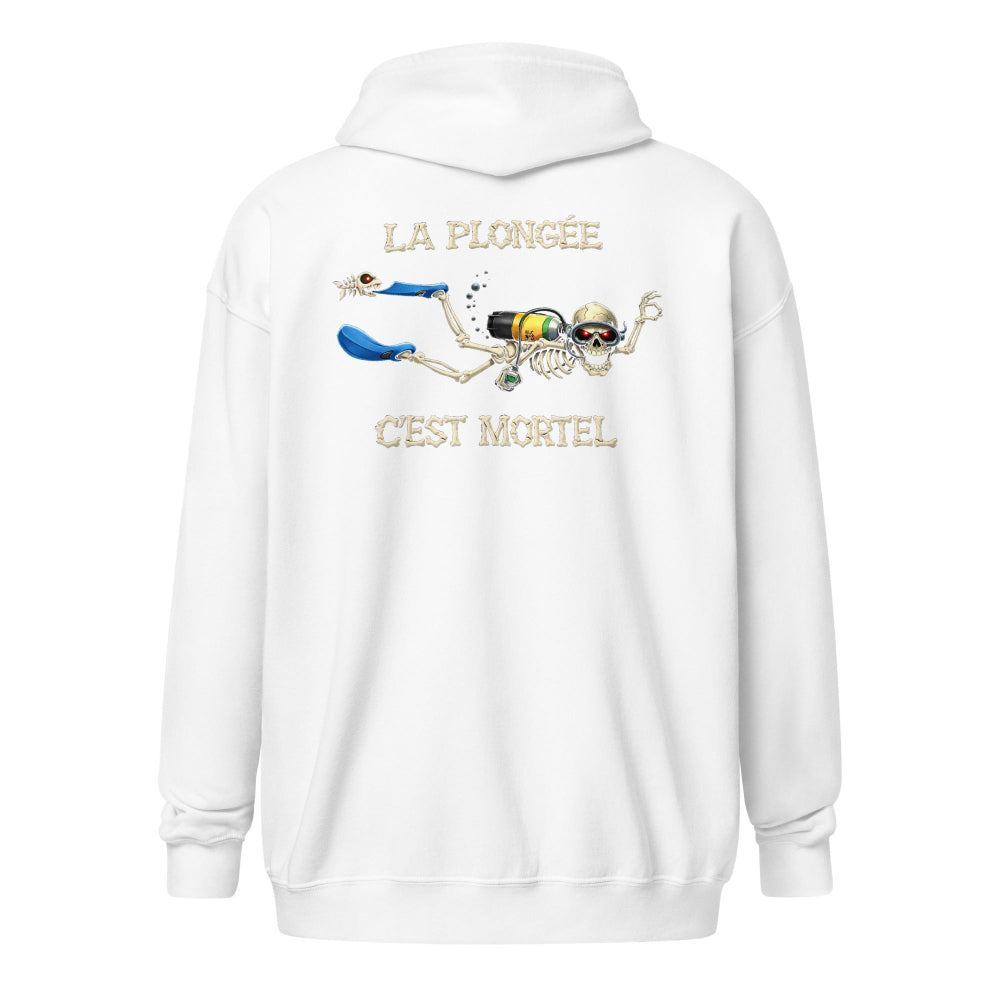 sweat capuche plongée Halloween plongeur MacJos – La plongée, c’est mortel