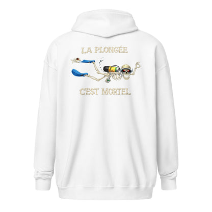 sweat capuche plongée Halloween plongeur MacJos – La plongée, c’est mortel