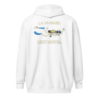 sweat capuche plongée Humour plongeur MacJos – La plongée, c’est mortel