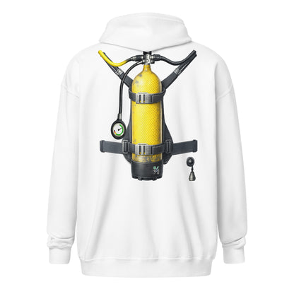 Veste zip plongée trompe-l’œil bouteille dans le dos | MacJos