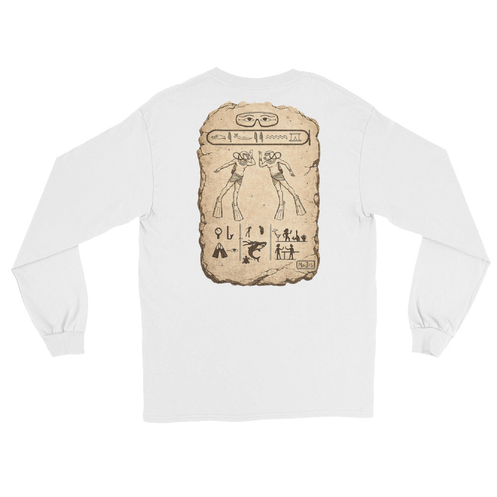T-shirt manches longues MacJos Hieroglyphes Plongee egypte