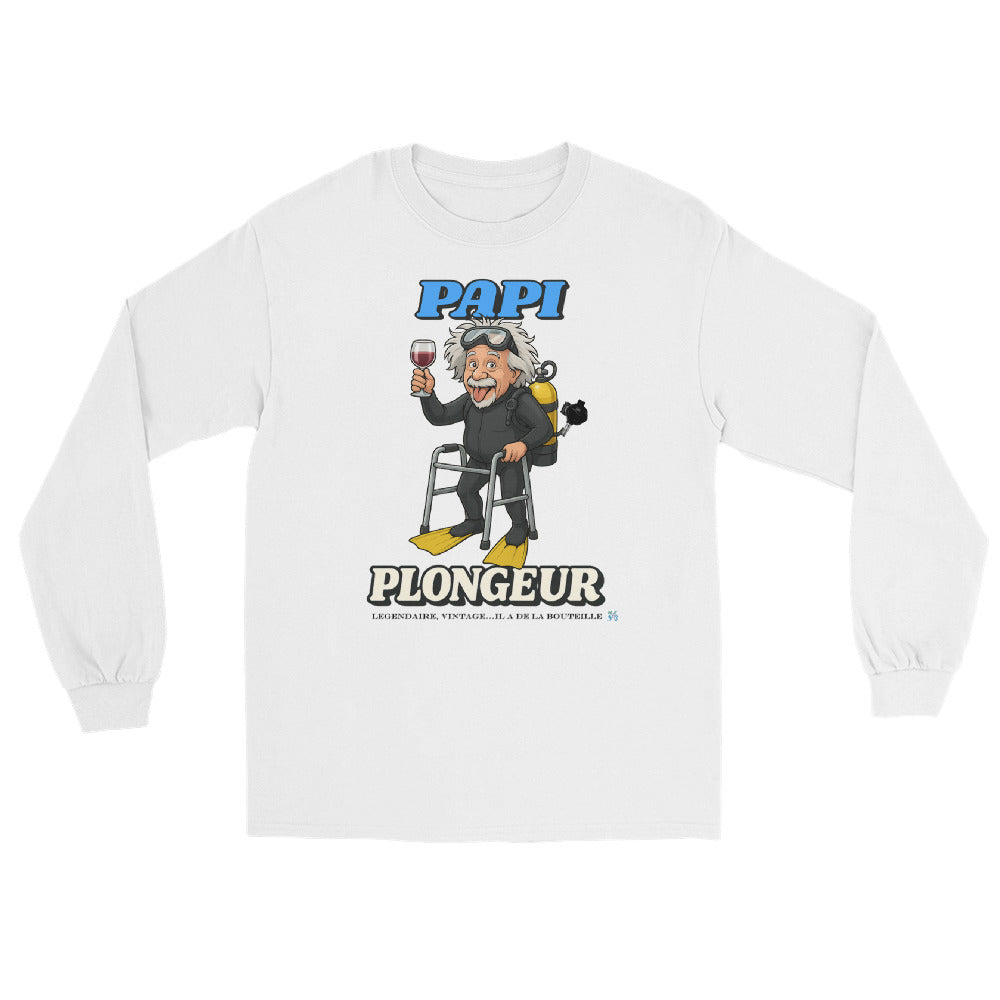 T-shirt à manches longues pour homme MacJos Papi Plongeur