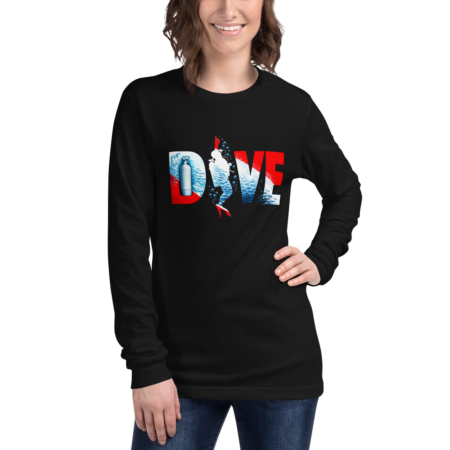 T-shirt Manche longue plongée sous marine DIVE Alpha MacJos