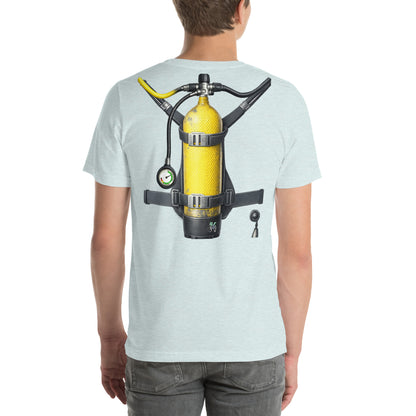 T-shirt MacJos plongée trompe-l’œil Bouteille dans le dos