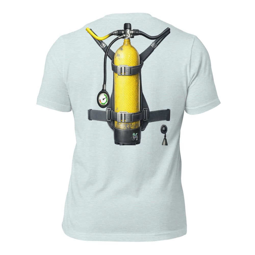T-shirt MacJos plongée trompe-l’œil Bouteille dans le dos