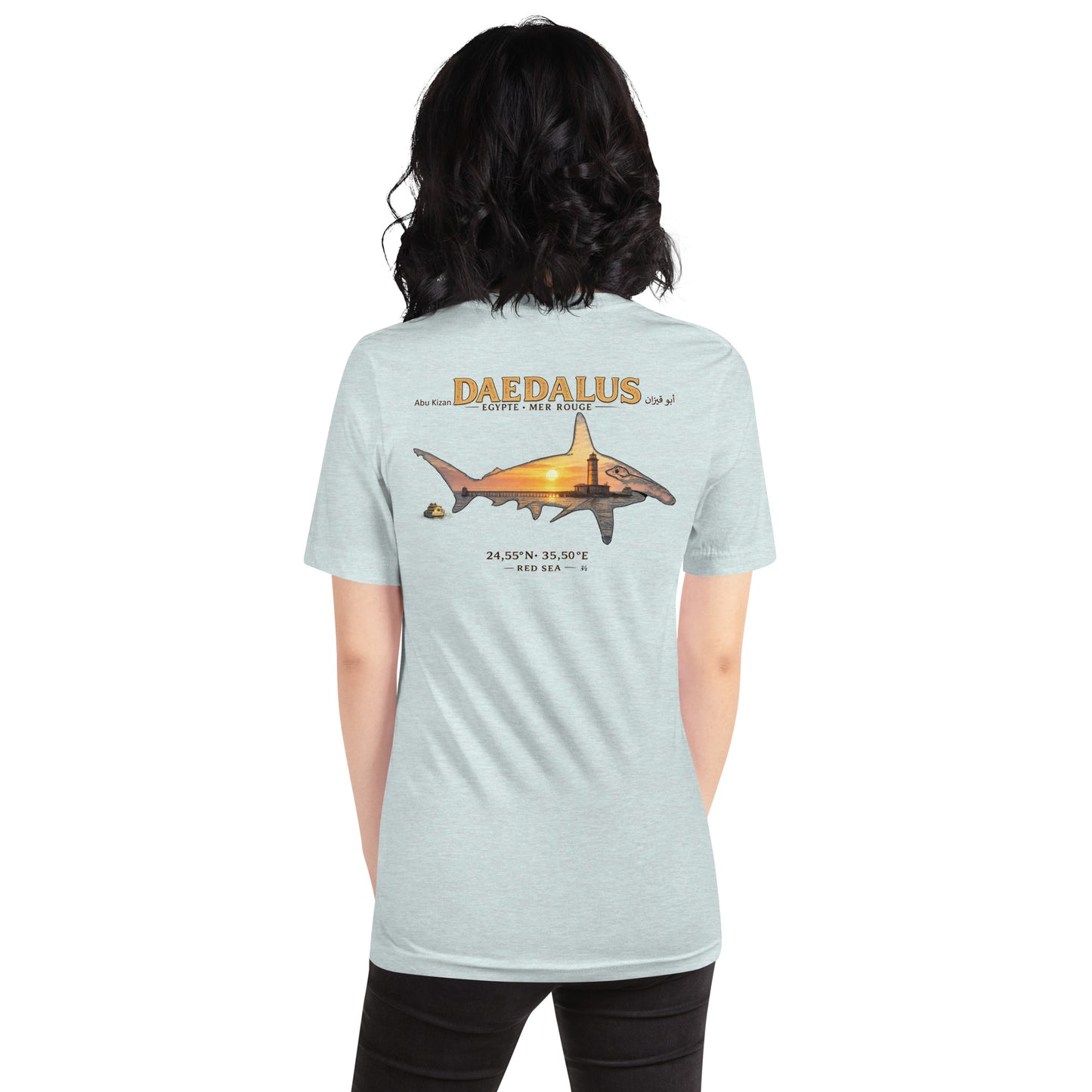 T-shirt plongee MacJos Daedalus-les requins marteau d’Egypte