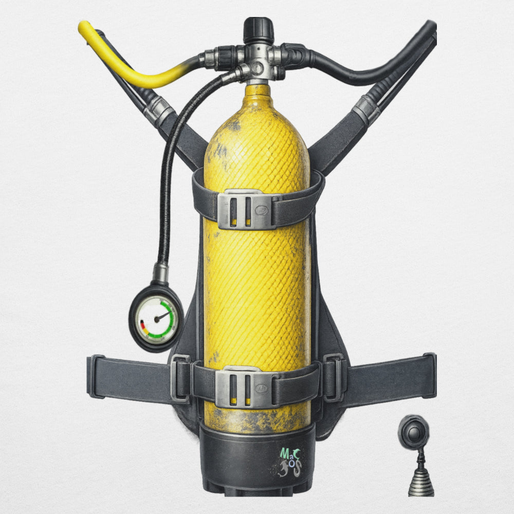 Design MacJos plongée trompe-l’œil Bouteille dans le dos
