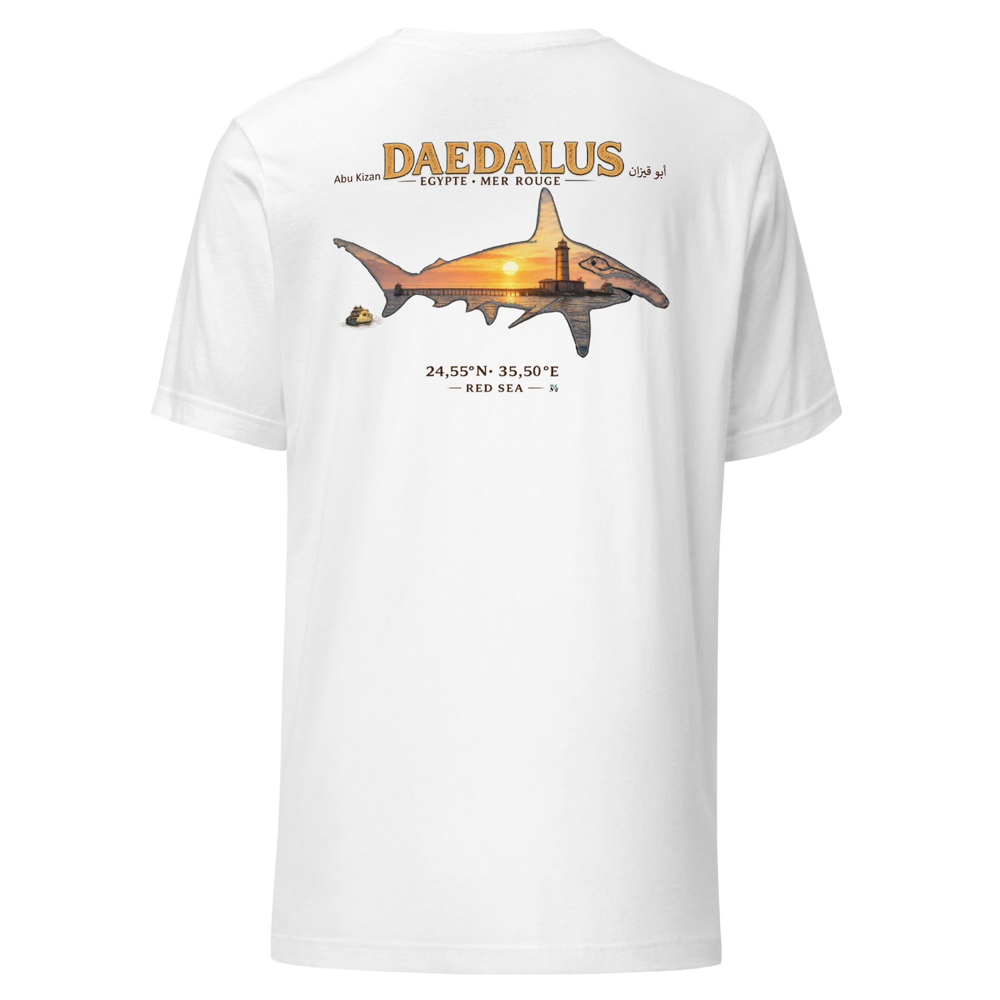 T-shirt plongee MacJos Daedalus-les requins marteau d’Egypte