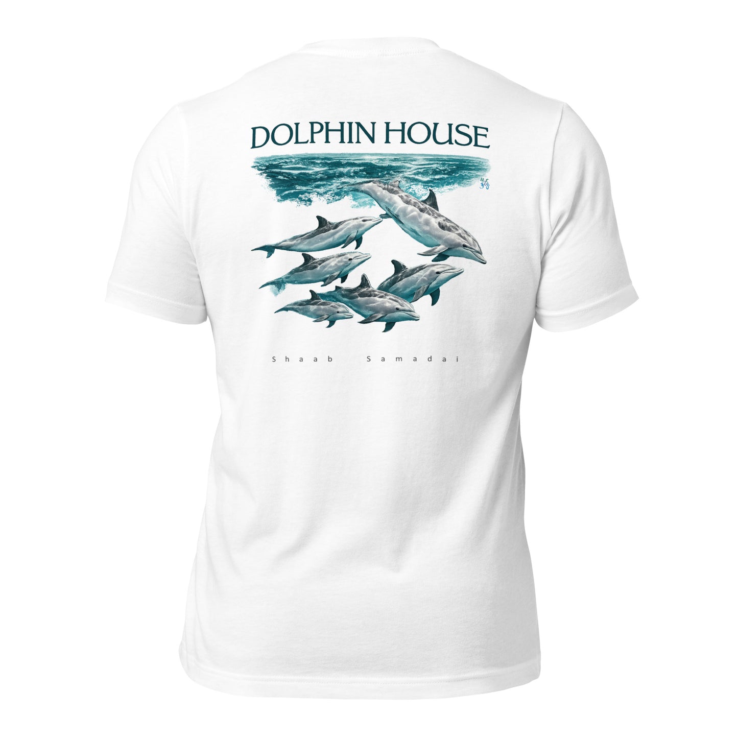 T-shirt naturel MacJos dauphins Mer Rouge
