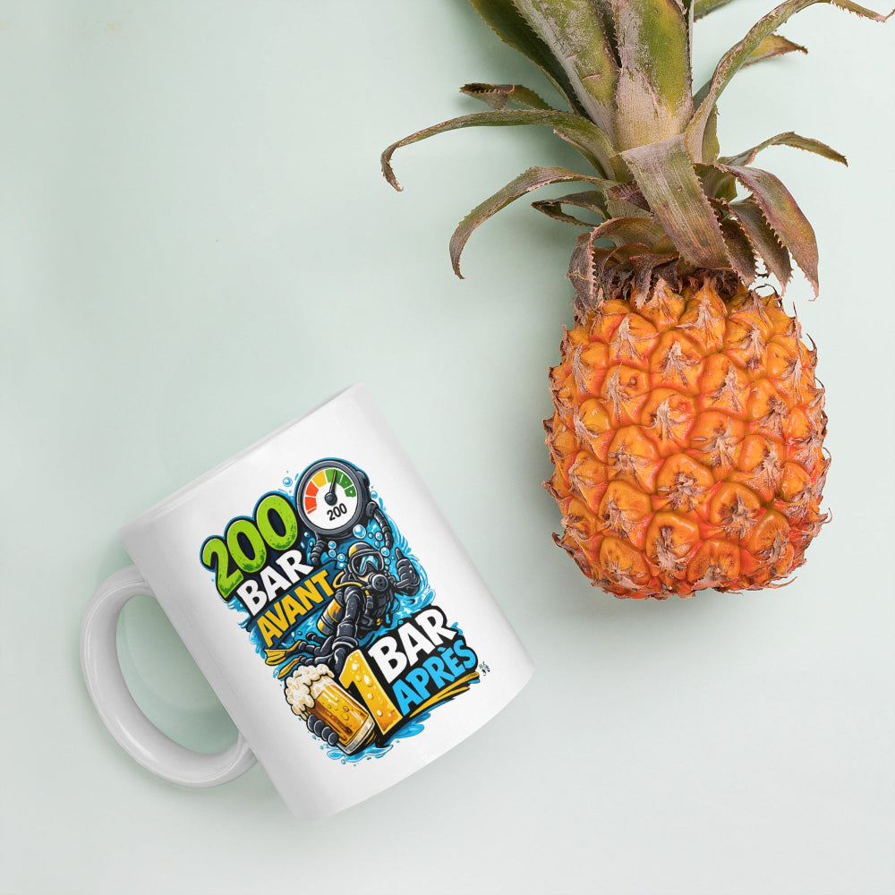 Tasse à café MacJos, 200 Bar Avant, 1 Bar Après : Le Débrief du Plongeur 