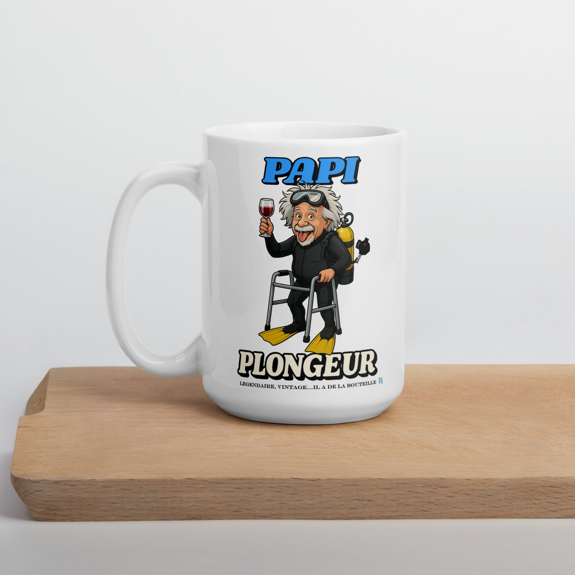 Mug blanc MacJos Papi Plongeur MacJos
