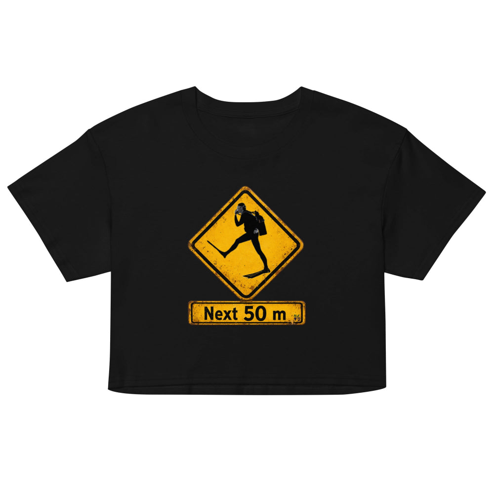 Crop top plongée MacJos Panneau australien vintage Passage de Plongeur