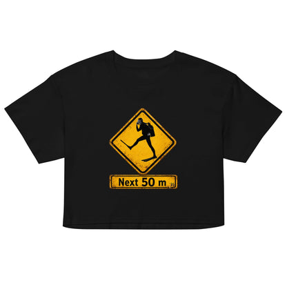 Crop top plongée MacJos Panneau australien vintage Passage de Plongeur