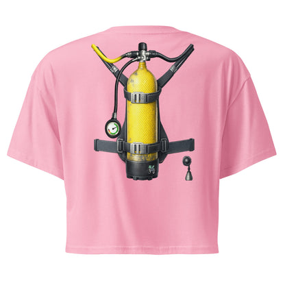 Crop top plongeuse trompe-l’oeil bouteille dans le dos | MacJos