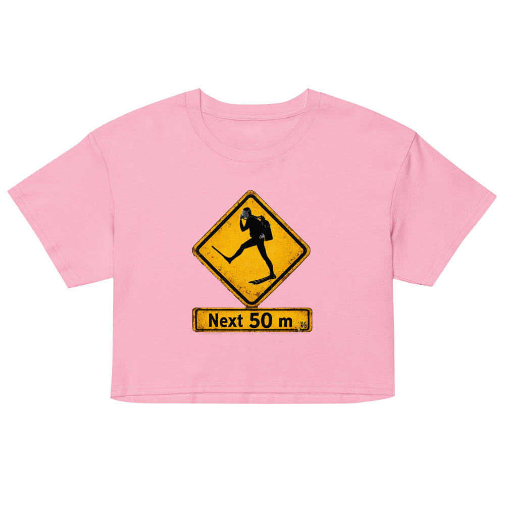 Crop top plongée MacJos Panneau australien vintage Passage de Plongeur