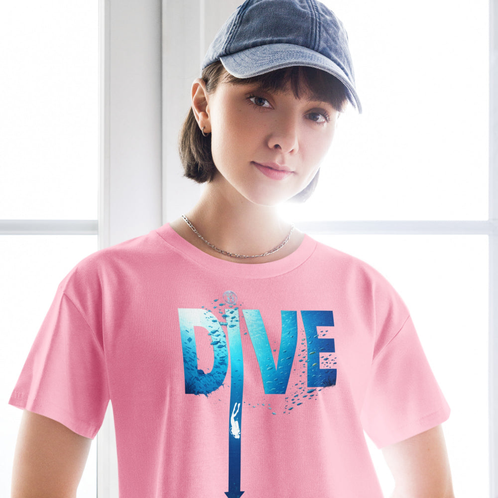 Crop top MacJos DIVE Flèche - plongée dans le bleu