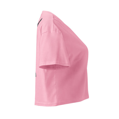 Crop top rose plongee trompe-l’oeil bouteille dans le dos | MacJos