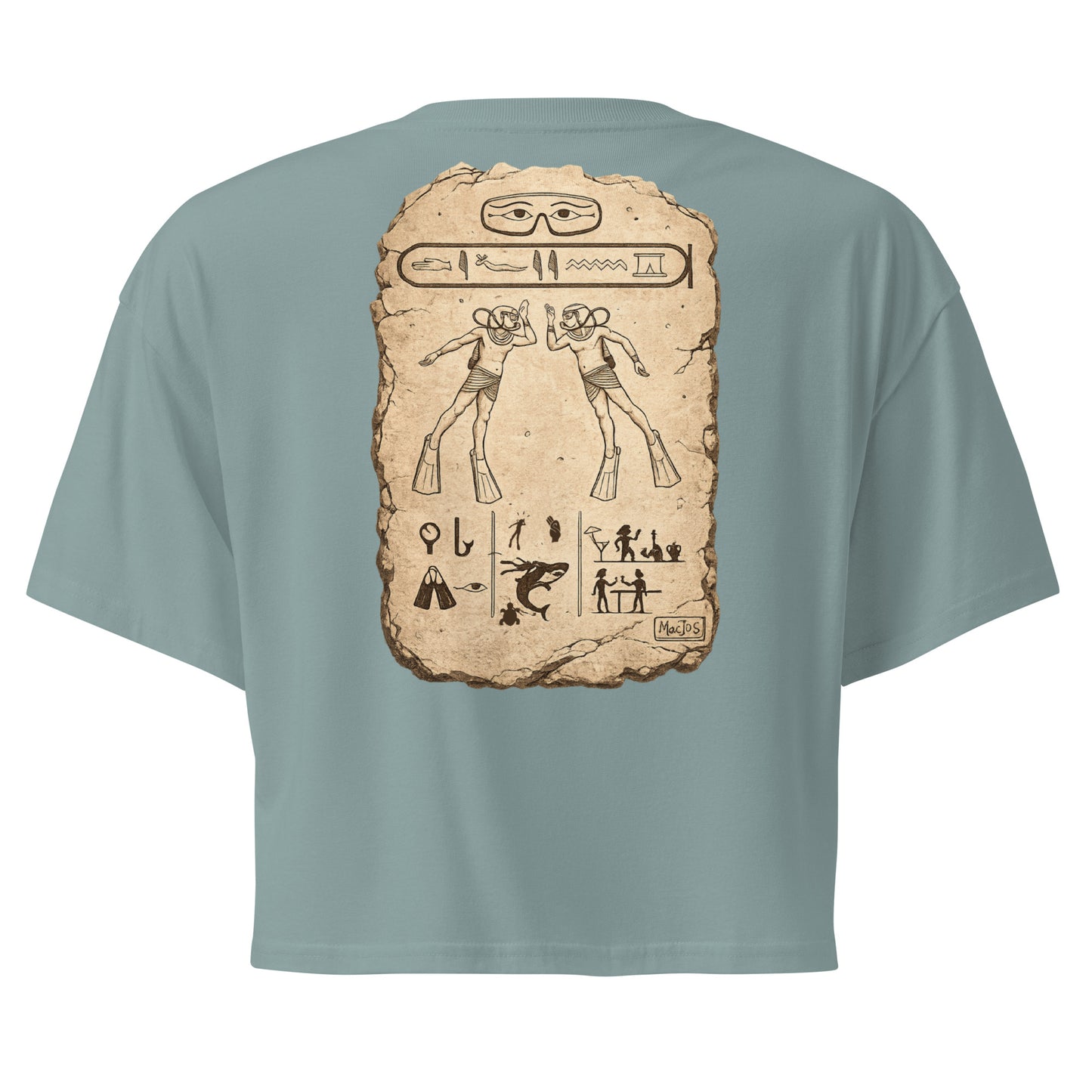 Crop top MacJos plongee en egypte Antique