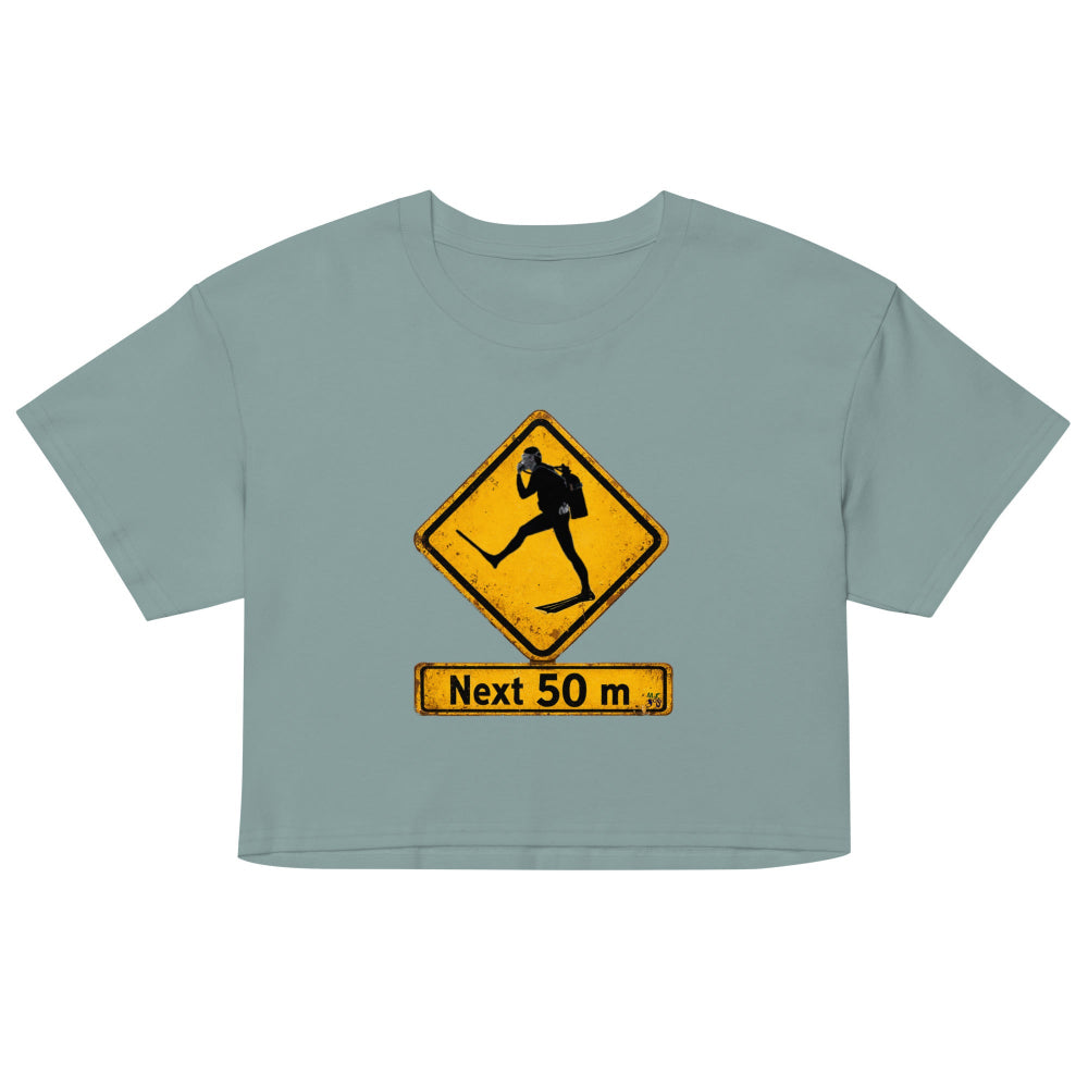 Crop top plongée MacJos Panneau australien vintage Passage de Plongeur