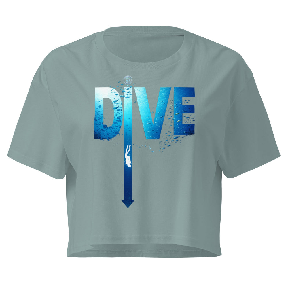 Crop top MacJos DIVE Flèche - plongée dans le bleu