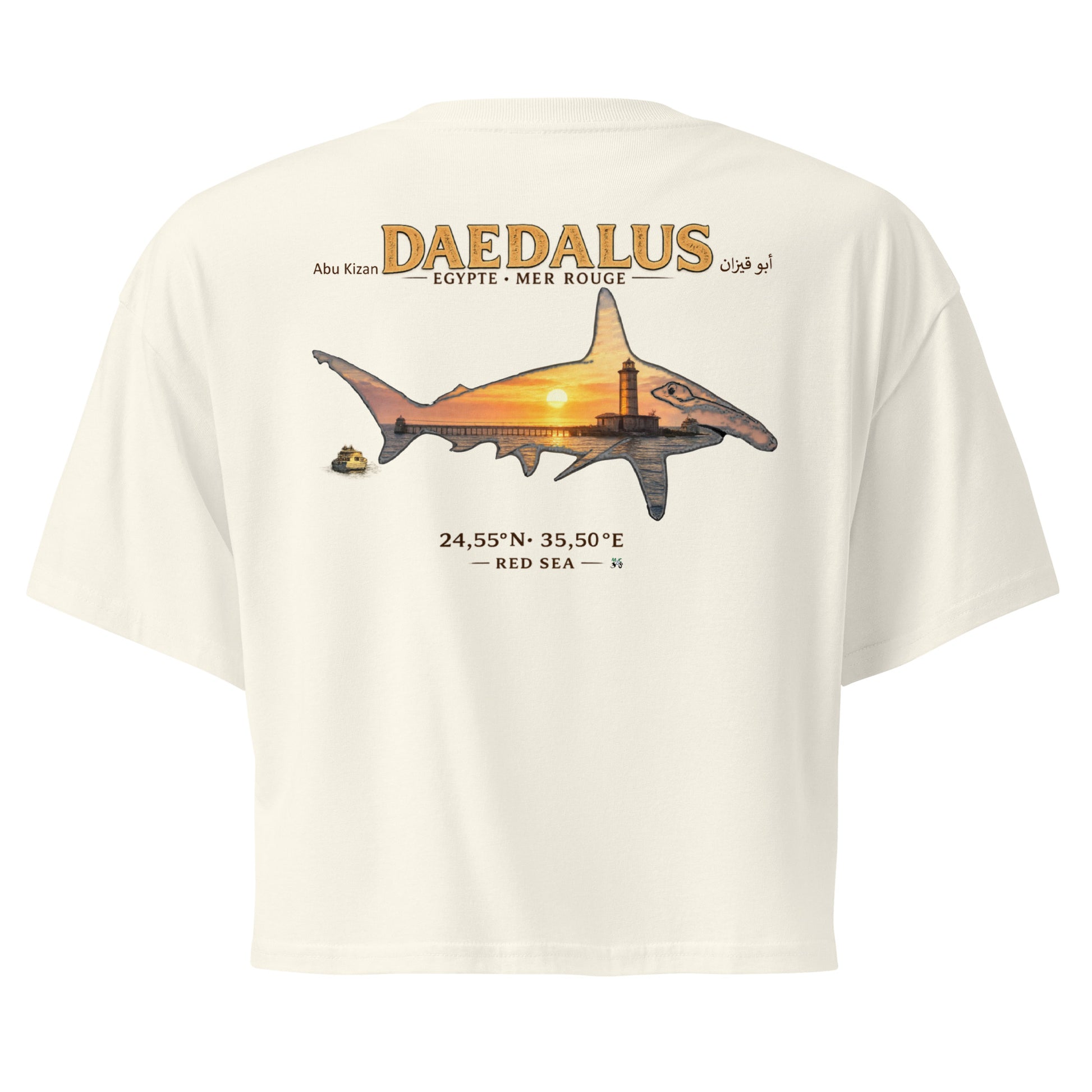 Crop top MacJos Daedalus-les requins marteau d’Egypte