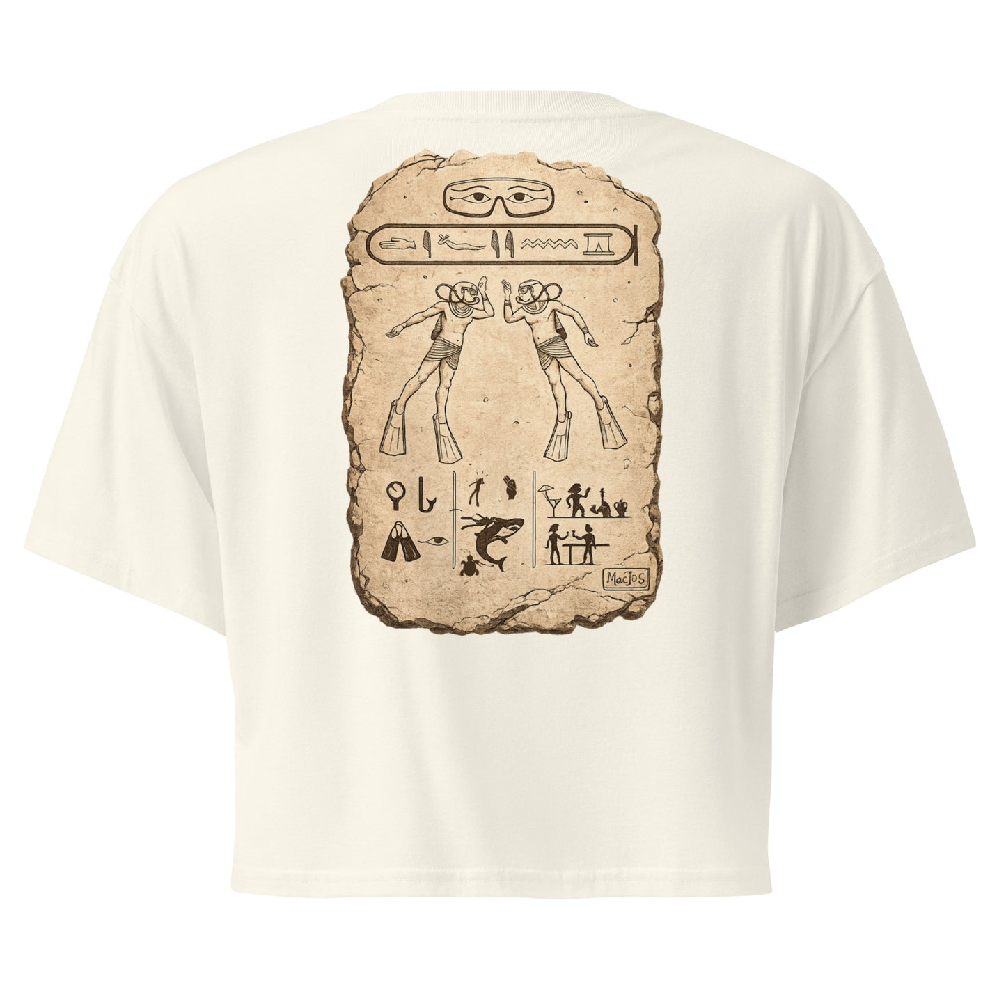 Crop top MacJos plongee en egypte Antique