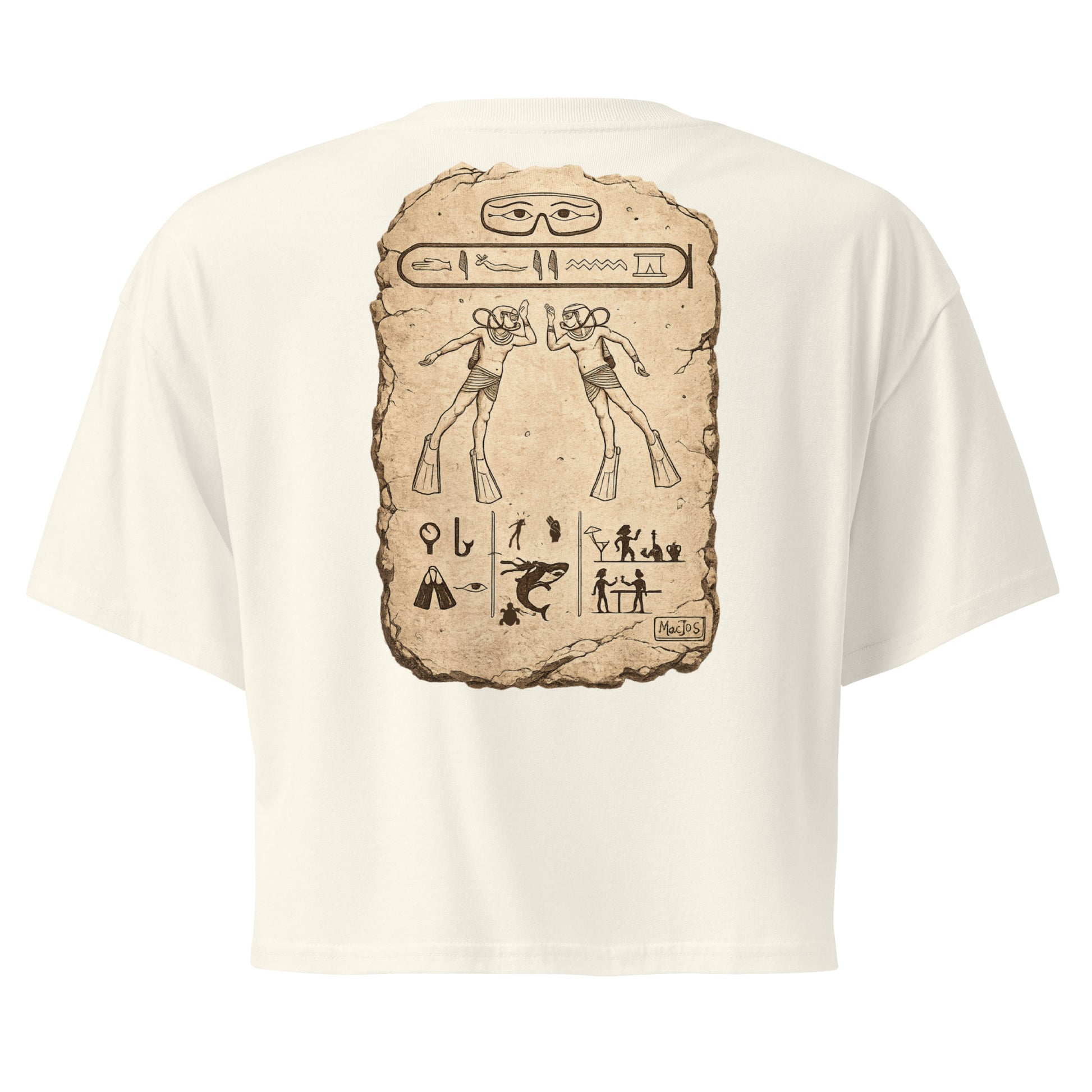 Crop top MacJos plongee en egypte Antique