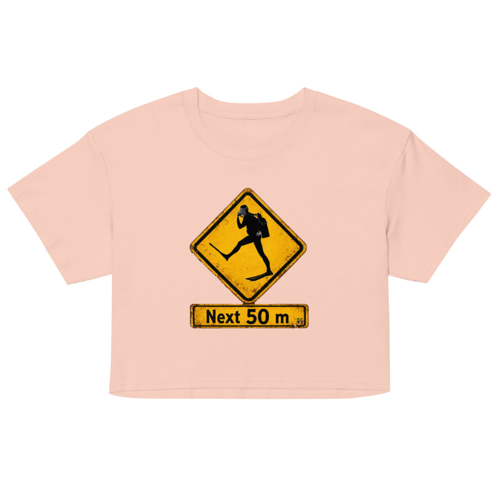 Crop top plongée MacJos Panneau australien vintage Passage de Plongeur