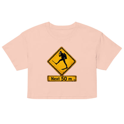 Crop top plongée MacJos Panneau australien vintage Passage de Plongeur