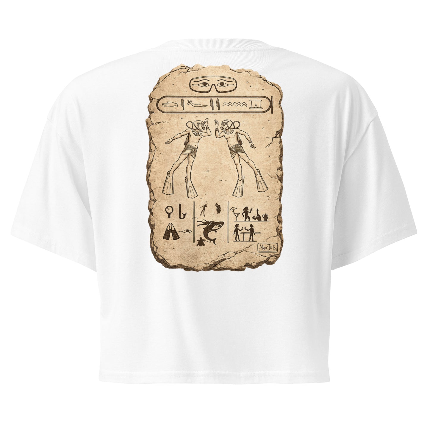 Crop top MacJos plongee en egypte Antique