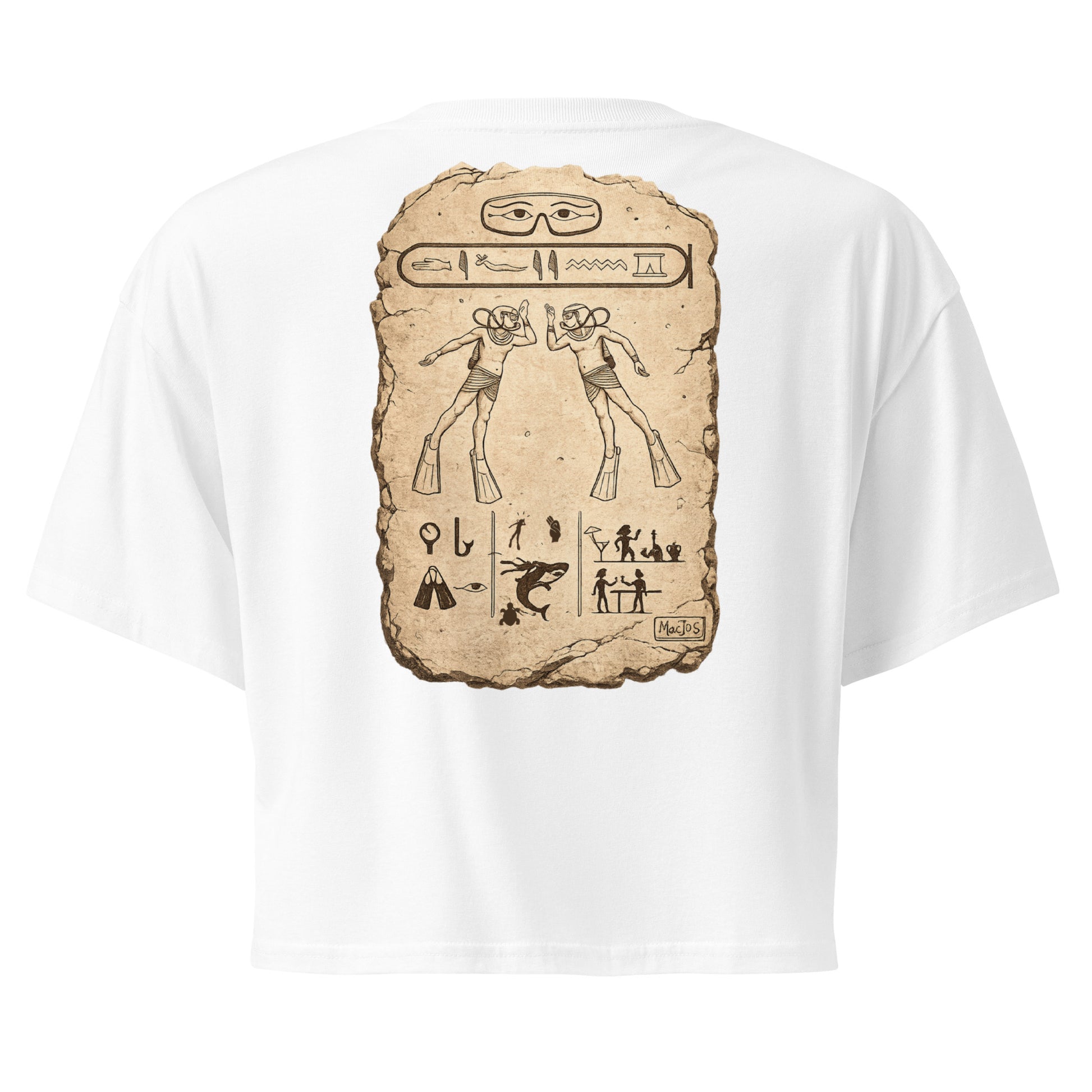 Crop top MacJos plongee en egypte Antique